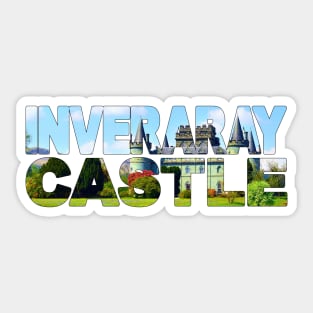 INVERARAY CASTLE - Scotland Spring Flowers Sticker